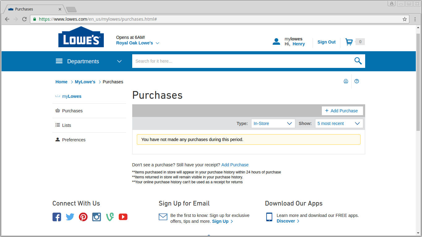 How To Automate Your Lowe's InStore and Online Receipts