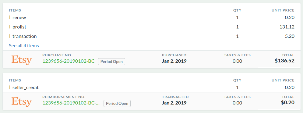 Daily Bill Charge and Reimbursement