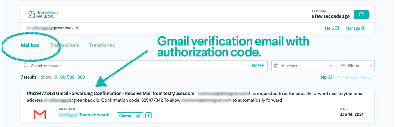 Gmail Auth Code